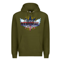 Army Green happy memorial day Premium Hoodie - HowdyJamesFarm
