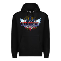 Black happy memorial day Premium Hoodie - HowdyJamesFarm