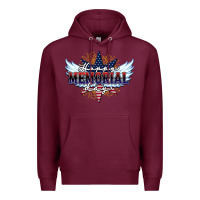 Burgundy happy memorial day Premium Hoodie - HowdyJamesFarm