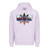 Lilac happy memorial day Premium Hoodie - HowdyJamesFarm