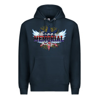 Navy happy memorial day Premium Hoodie - HowdyJamesFarm