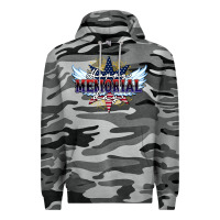 Slate Camo happy memorial day Premium Hoodie - HowdyJamesFarm