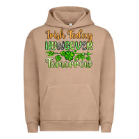 Pigment Burro St. Patrick's Irish today hungover tomorrow Urban Hoodie - OliviaCreatesArt