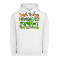 Pigment Lunar Rock St. Patrick's Irish today hungover tomorrow Urban Hoodie - OliviaCreatesArt