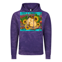 Cloud Purple western chicks coop animals sunflowers cactus serape leopard turquoise Vintage Hoodie - Artiststas