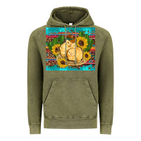 Vintage Olive western chicks coop animals sunflowers cactus serape leopard turquoise Vintage Hoodie - Artiststas