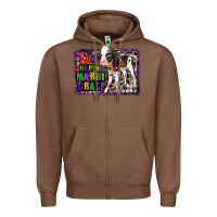 Chestnut Mardi Gras Calf Zipper Hoodie - LillyAllenDesigns