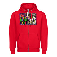 Red Mardi Gras Calf Zipper Hoodie - LillyAllenDesigns