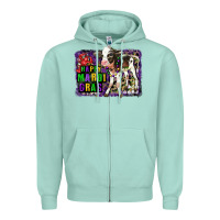 Seafoam Mardi Gras Calf Zipper Hoodie - LillyAllenDesigns