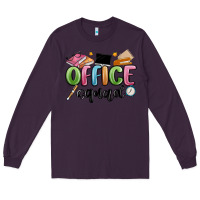 Plum office squad Long Sleeve Tee - MaliasSmallBusiness