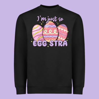 I'm Just So Egg Stra Heavyweight Sweatshirt Designed By Maliassmallbusiness