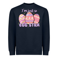 Navy i'm just so egg stra Heavyweight Sweatshirt - MaliasSmallBusiness