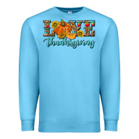 Ocean Blue Love Thanksgiving Premium Sweatshirt - texasbilliewilder