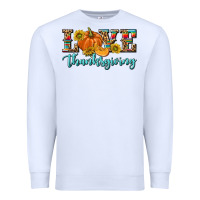 White Love Thanksgiving Premium Sweatshirt - texasbilliewilder