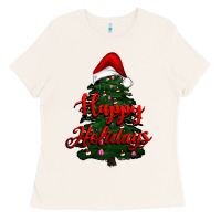 Bone happy holidays christmas tree Ladies Tee - RanaPortraitStore