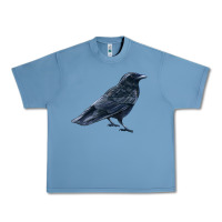 Pebble Blue American Crow Urban Heavy Tee - LillyAllenDesigns