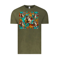 Vintage Olive mustang horse western Vintage Tee - LillyAllenDesigns