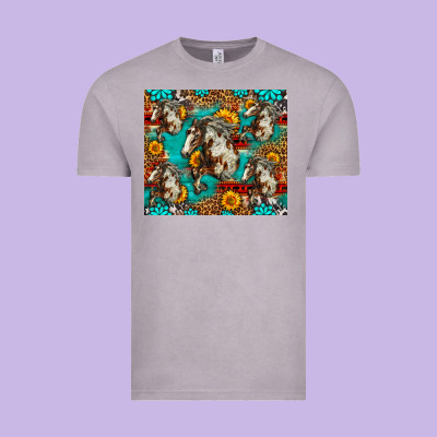 Mustang Horse Western Vintage Tee Designed By Lillyallendesigns