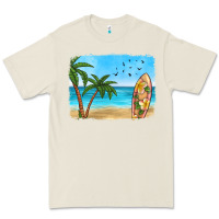 Bone beach background Premium Tee - HRA Design Shop