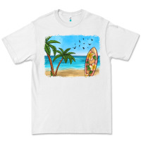 White beach background Premium Tee - HRA Design Shop