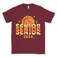 Burgundy basketball senior 2024 Classic Tee - MaliasSmallBusiness