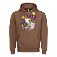 Chestnut Mardi Gras Longhorn Calf Zipper Hoodie - LillyAllenDesigns