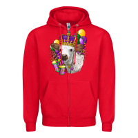 Mardi Gras Longhorn Calf Zipper Hoodie | Teevron