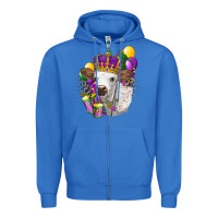 True Royal Mardi Gras Longhorn Calf Zipper Hoodie - LillyAllenDesigns