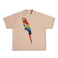 Burro Scarlet Macaw Parrot Urban Heavy Tee - LillyAllenDesigns