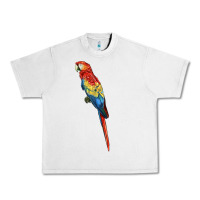 Lunar Rock Scarlet Macaw Parrot Urban Heavy Tee - LillyAllenDesigns