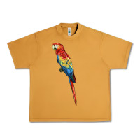 Peanut Butter Scarlet Macaw Parrot Urban Heavy Tee - LillyAllenDesigns