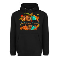 Black pumpkin thankful and blessed Heavyweight Hoodie - NancyCooperArtShop