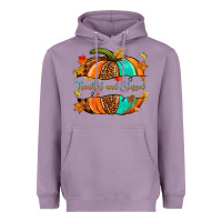 Lavender pumpkin thankful and blessed Heavyweight Hoodie - NancyCooperArtShop