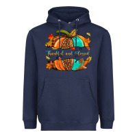 Navy pumpkin thankful and blessed Heavyweight Hoodie - NancyCooperArtShop