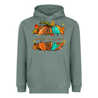 Sage pumpkin thankful and blessed Heavyweight Hoodie - NancyCooperArtShop
