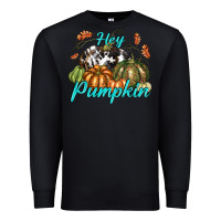 Black Hey Pumpkin Premium Sweatshirt - texasbilliewilder