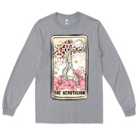 Heather Grey hair stylist Long Sleeve Tee - MaliasSmallBusiness