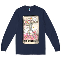 Navy hair stylist Long Sleeve Tee - MaliasSmallBusiness