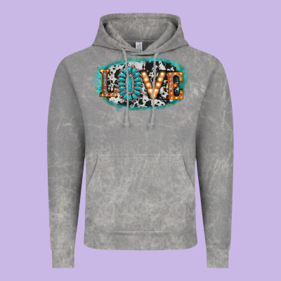 Love Western Vintage Hoodie Designed By Adodesignshop