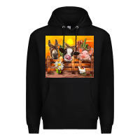 Black farm animal Premium Hoodie - TumblerDesignByShophia