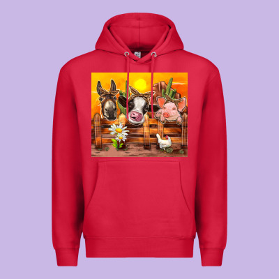 Farm Animal Premium Hoodie Designed By Tumblerdesignbyshophia