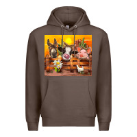 Coffee farm animal Premium Hoodie - TumblerDesignByShophia