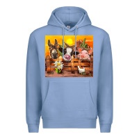 Colony Blue farm animal Premium Hoodie - TumblerDesignByShophia