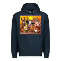 Navy farm animal Premium Hoodie - TumblerDesignByShophia