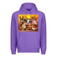 Purple farm animal Premium Hoodie - TumblerDesignByShophia