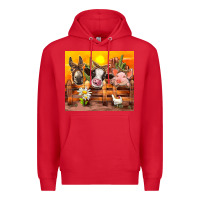 Red farm animal Premium Hoodie - TumblerDesignByShophia