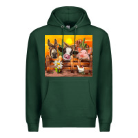 Sports Green farm animal Premium Hoodie - TumblerDesignByShophia