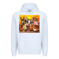 White farm animal Premium Hoodie - TumblerDesignByShophia