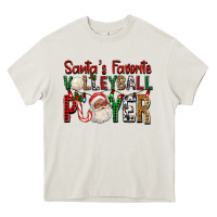 Cream afro santa's favorite volleyball player for christ Heavy Core Tee - FaDigitalArtStudio