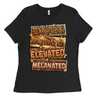 Black Educated motivated elevated melanated Ladies Tee - Zillion Design Studio